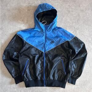 80s Nike Vintage Black/Blue Windbreaker Size M
